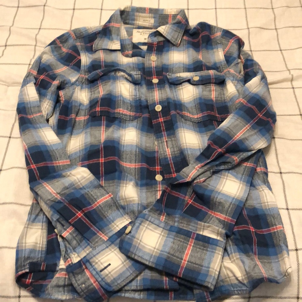 A&F flannel size medium